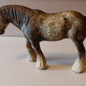 Breyer Model Horse Dapple Gray Shire Mare #95 VTG C. Hess